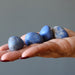 dumortierite tumbled stones