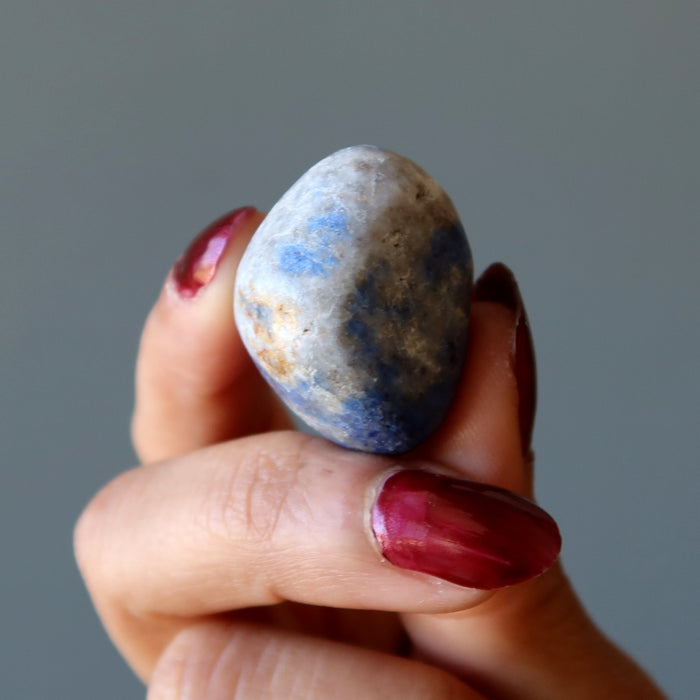dumortierite tumbled stone