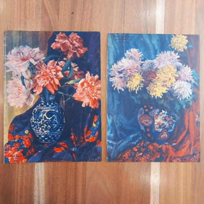 Vintage Art Prints 1930 Romantic Nature Botanical Landscape Floral European Ephemera