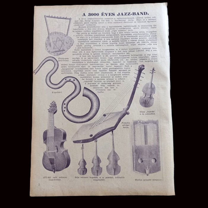 Vintage Ephemera 1930 Descent from the Cross Miklós Mihalovits 3000 Year Old Jazz Band