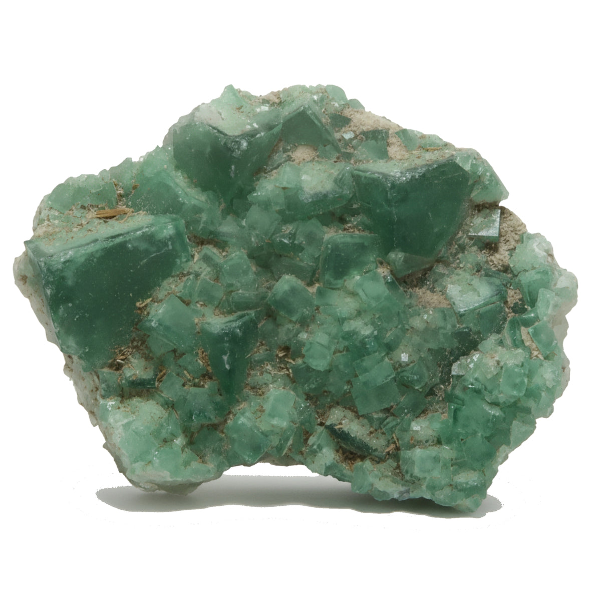 Fluorite Cluster Green Genius Crystal Cubes 3.2 Inch — Satin Crystals