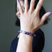 purple fluorite bracelet