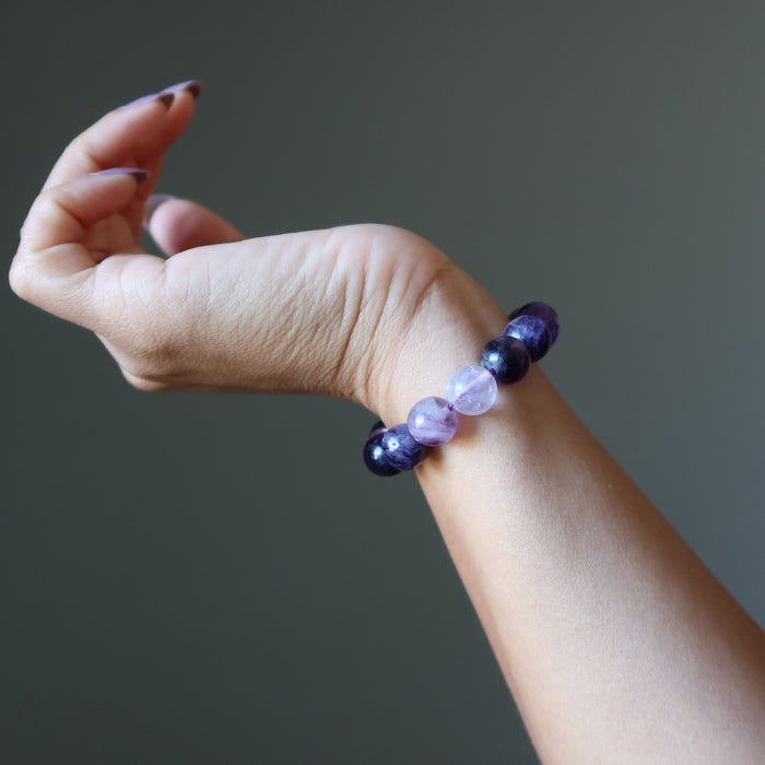 purple fluorite bracelet