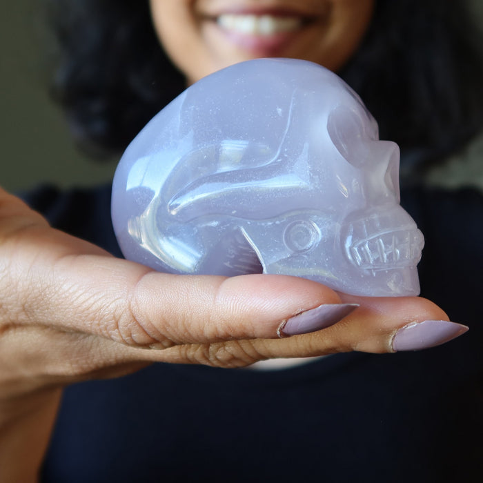 Lavender Fluorite Skull