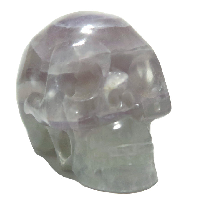 Fluorite Skull Lavender Purple