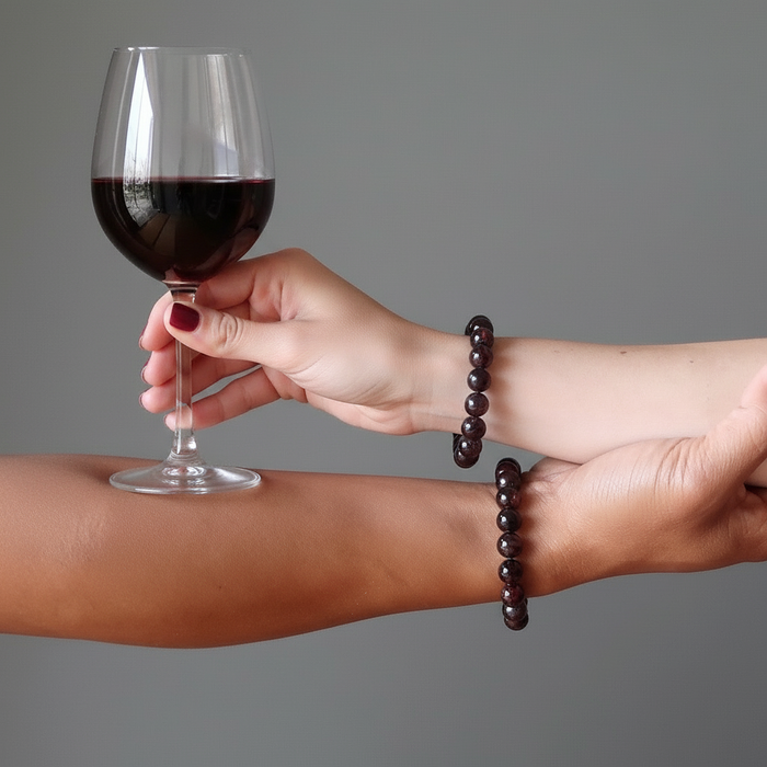 Garnet Bracelet Fine Red Wine Luxury Gemstone