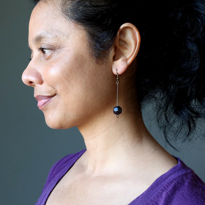 Garnet Earrings Little Luxuries Faceted Red Dangle