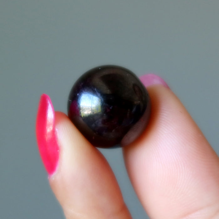 Garnet Sphere Deep Red Wine Mini Marble Crystal Ball