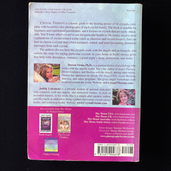 Crystal Therapy Book Signed Judith Lukomski Doreen Virtue