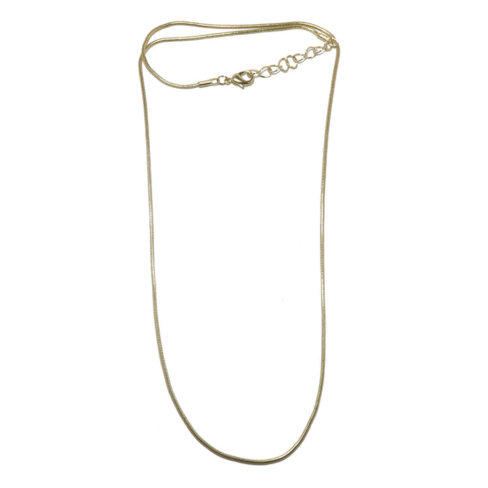Gold Chain Necklace Everyday Elegance Snake Brass