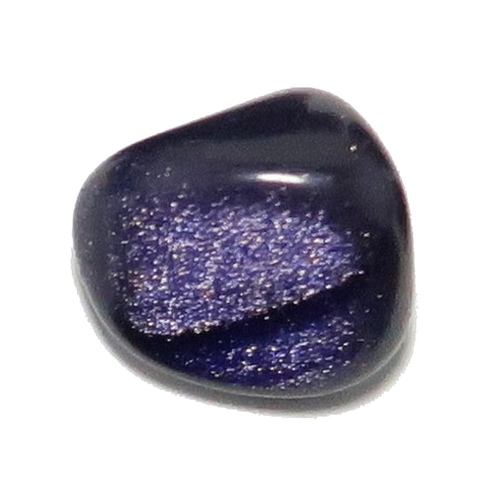 blue goldstone tumbled stone
