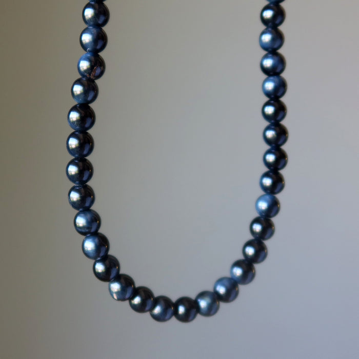 Hawks Eye beaded necklace