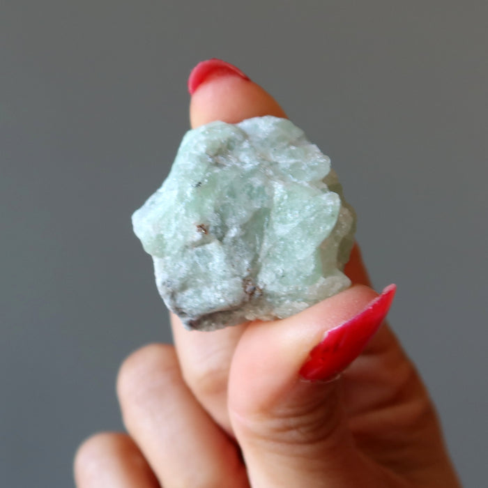 Heart Chakra Raw Crystal Set Diopside Rose Quartz Calcite Emerald