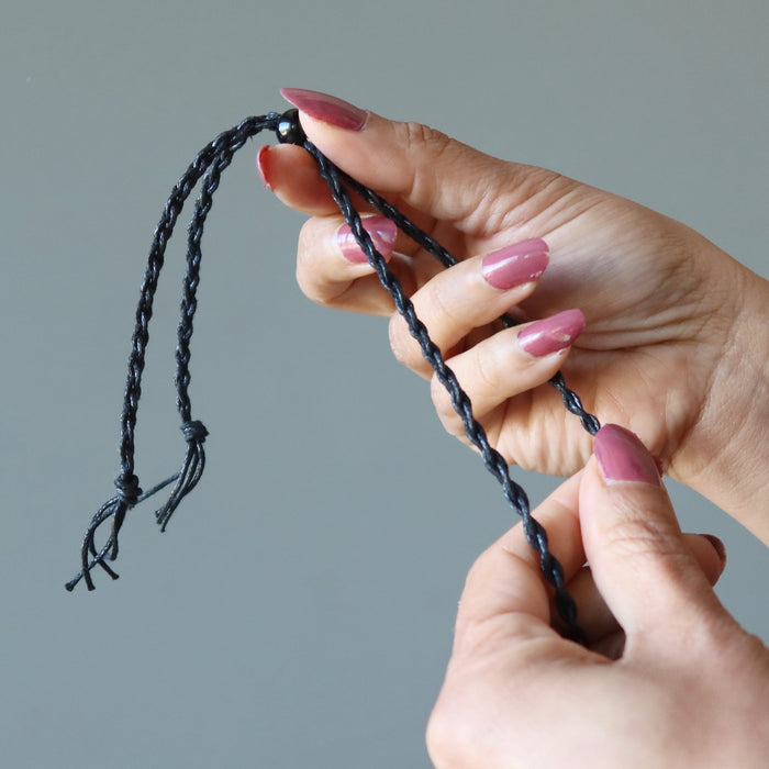 adjustable black necklace