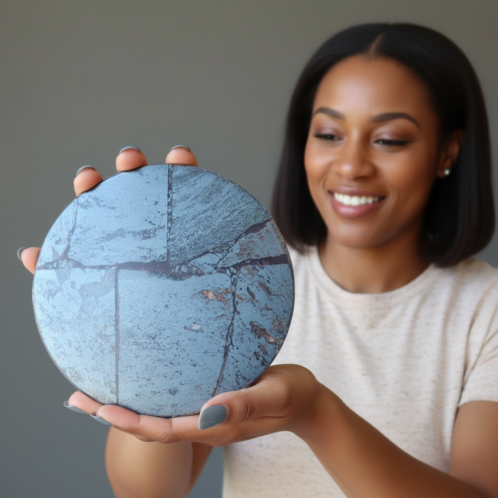 Hematite Charger Circle of Positivity Protection Plate