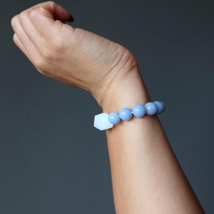 hemimorphite angelite bracelet