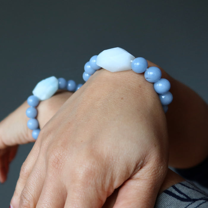 hemimorphite angelite bracelets