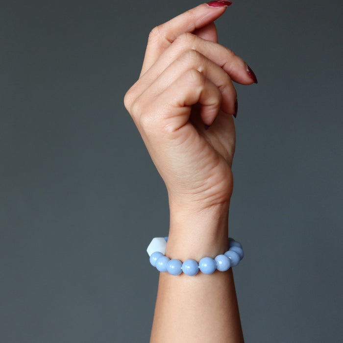 hemimorphite angelite bracelet