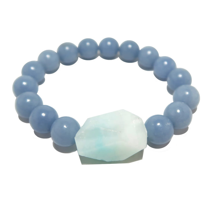 hemimorphite angelite bracelet
