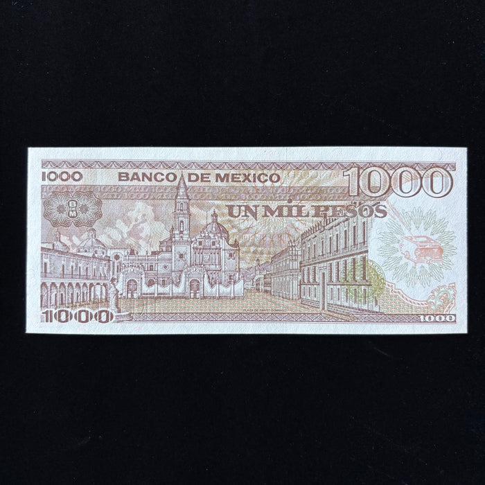Vintage Banknote 1985 Old Mexico 1000 Pesos Sor Juana Currency UV Verified UNC