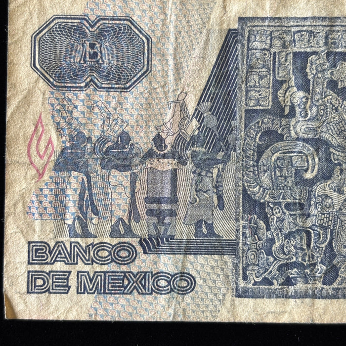 Vintage Banknote Lot Mexico 1980s Inflation Era 2K, 20K Old Pesos UV Verified