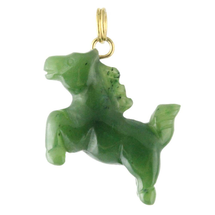Jade Pendant 2026 Year of the Horse Real Canadian Nephrite