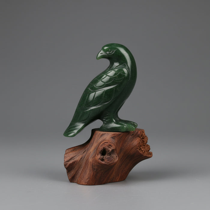 Jade Eagle Regal Bird of Freedom Green Crystal