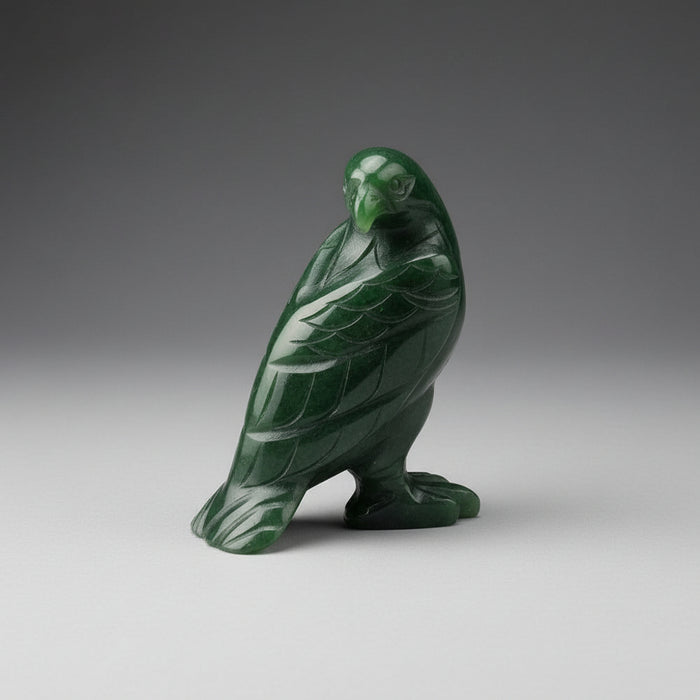 Jade Eagle Regal Bird of Freedom Green Crystal
