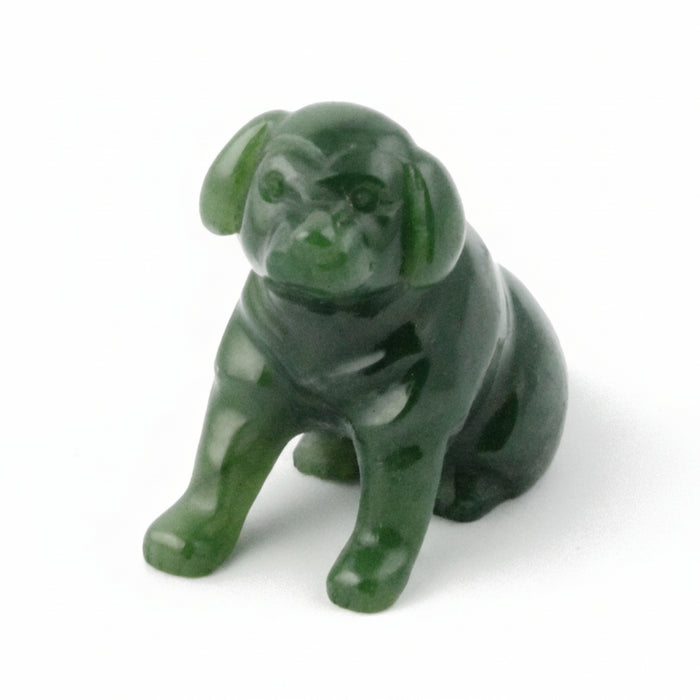 Jade Dog Faithful Labrador Canadian Crystal Figurine