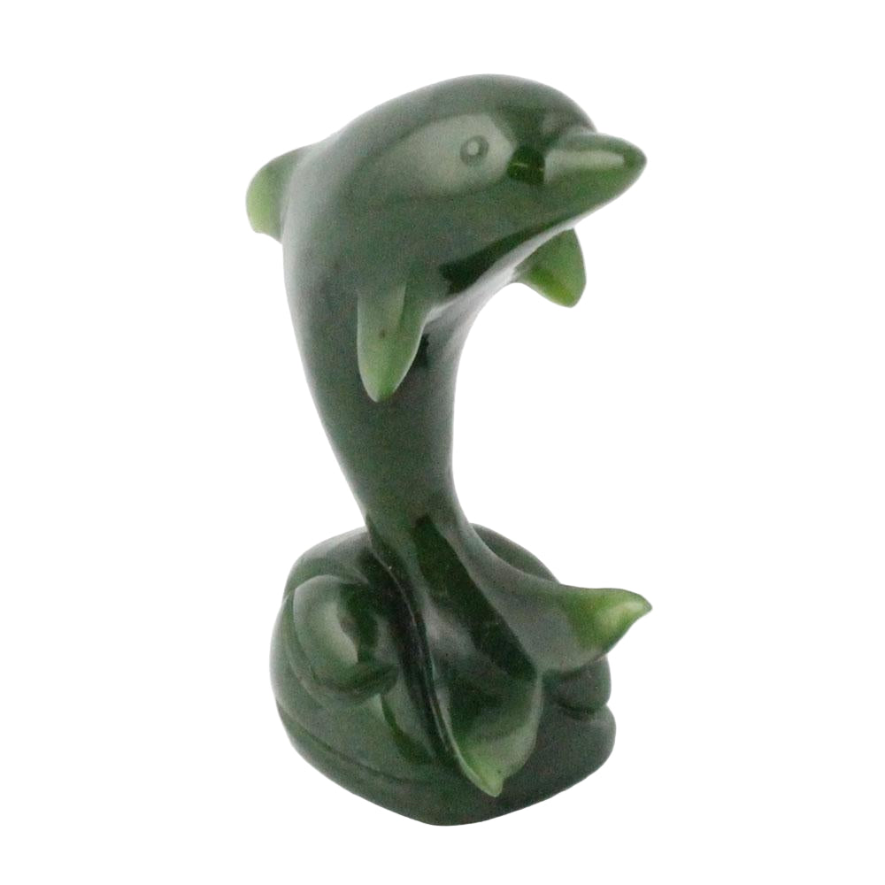 Jade Dolphin Canadian Nephrite Animal Spirit Guide — Satin Crystals