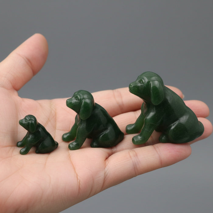 Jade Dog Faithful Labrador Canadian Crystal Figurine