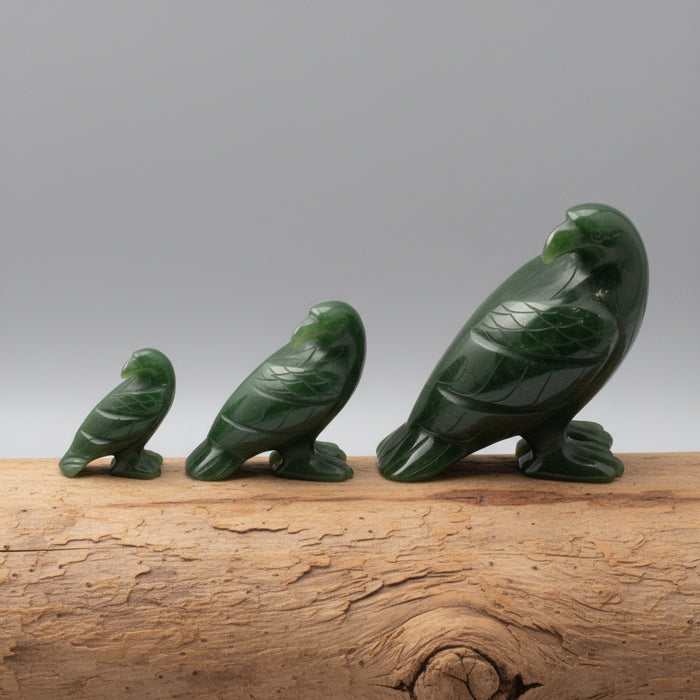 Jade Eagle Regal Bird of Freedom Green Crystal