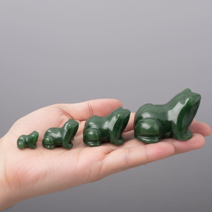 Jade Frog Dreamy Green Canadian Nephrite Figurine