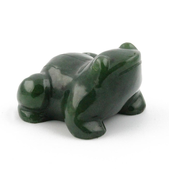 Jade Frog Dreamy Green Canadian Nephrite Figurine