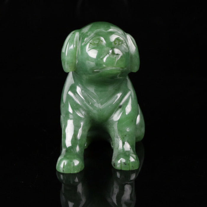 Jade Dog Faithful Labrador Canadian Crystal Figurine