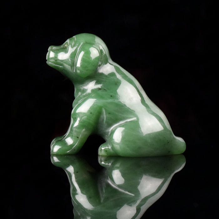 Jade Dog Faithful Labrador Canadian Crystal Figurine
