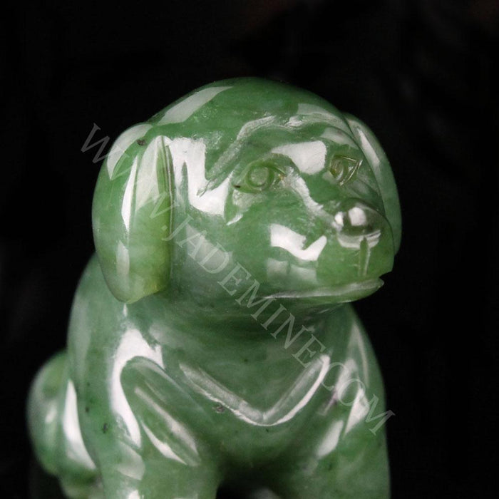 Jade Dog Faithful Labrador Canadian Crystal Figurine