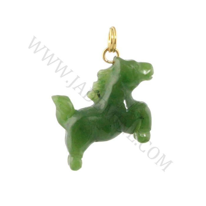 Jade Pendant 2026 Year of the Horse Real Canadian Nephrite