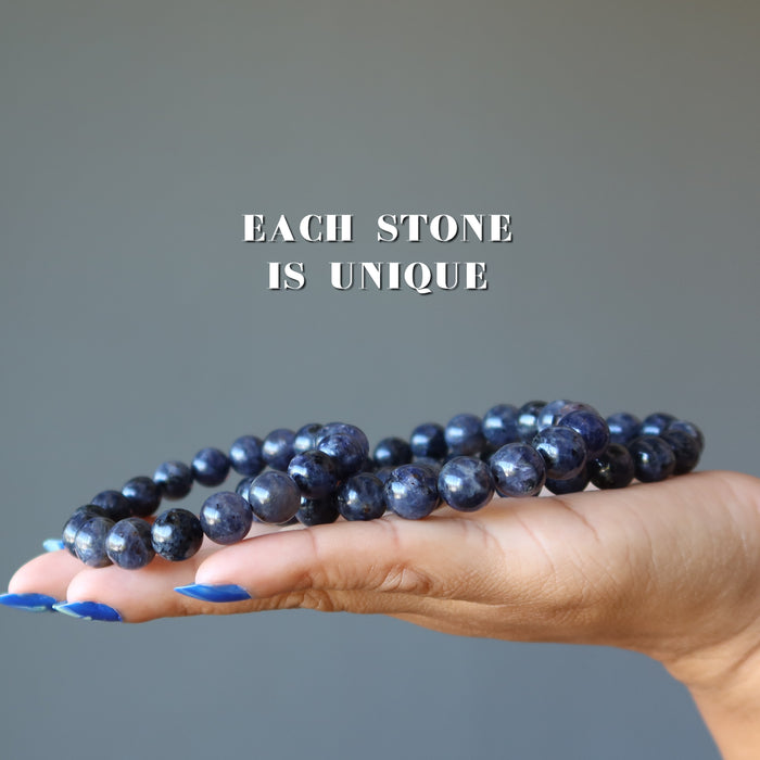iolite bracelets in hand