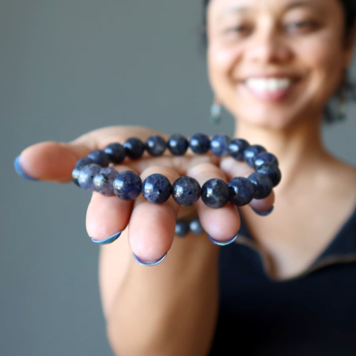 iolite bracelet in hand