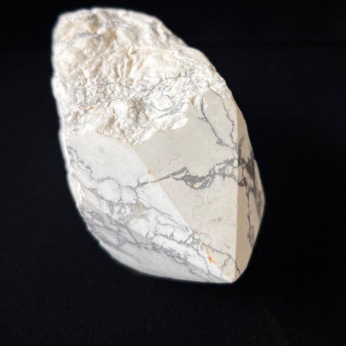 Howlite Tower Wand White Gray Crystal Point