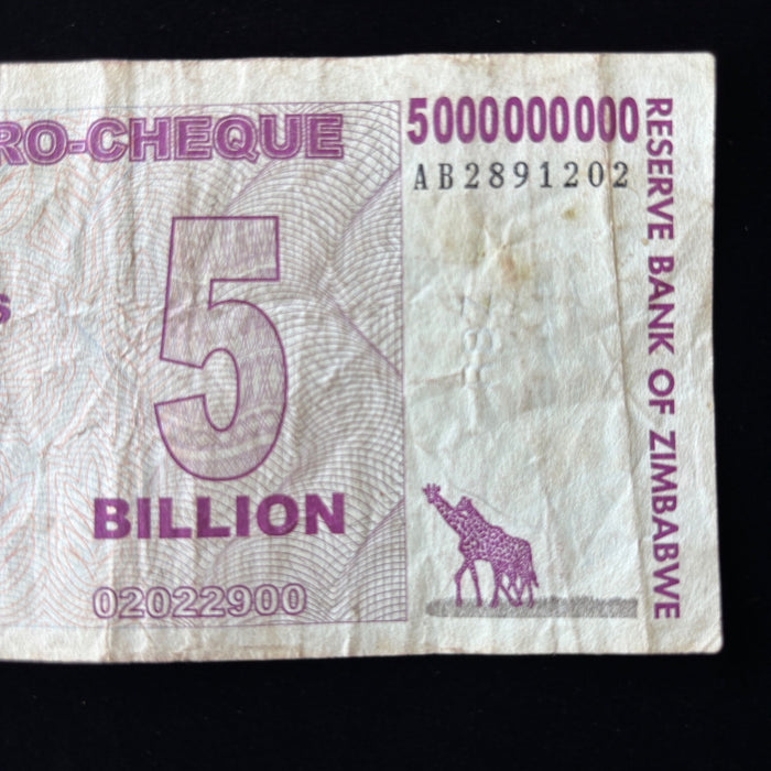 Vintage Banknote Lot of 3 Zambia Zimbabwe Giraffe Elephant African UV Watermark
