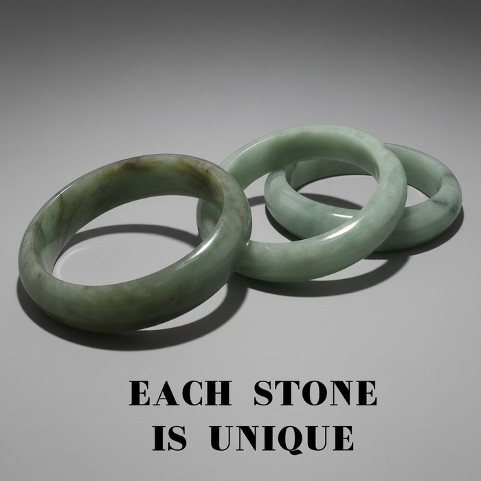 Jade Bangle Green Bracelet of Abundance