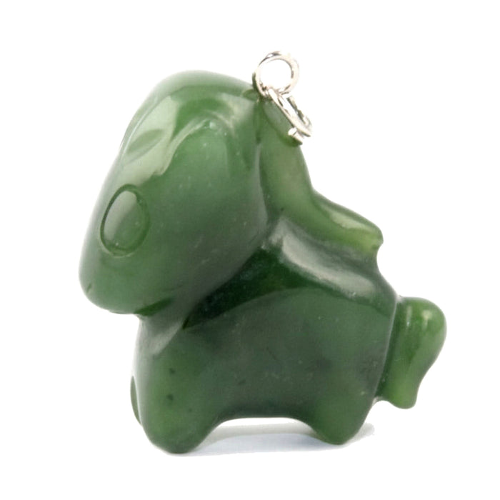 Jade Pendant Cartoon Horse Canadian Nephrite Green