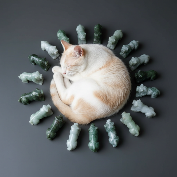 Jade Tiger Animal Green Protection Prosperity