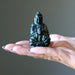 green jasper praying buddha