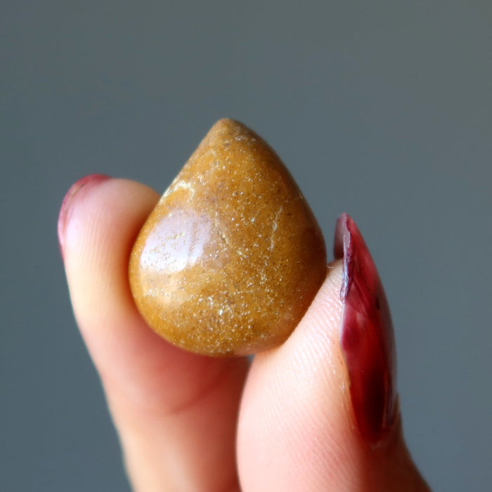 Yellow Jasper Grid Crystal Set of 3 Nature Mandala Gems