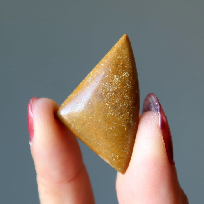 Yellow Jasper Grid Crystal Set of 3 Nature Mandala Gems