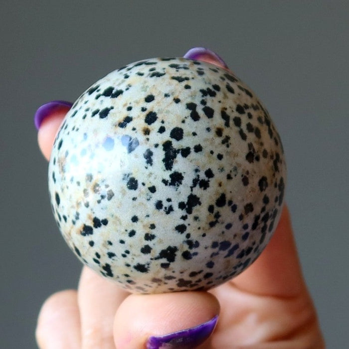 dalmatian jasper sphere
