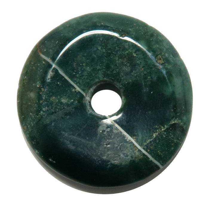 Green Jasper Gemstone Donut Grounding Stone